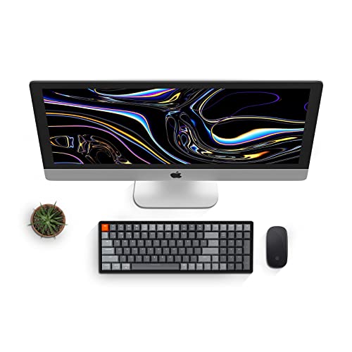 Keychron K4 RGB Hot Swappable Mechanical Keyboard, 96% Layout Bluetooth Wireless/USB Wired Computer Keyboard with Super Red Switch Aluminum Frame for Mac Windows-Version 2 - color: Keychron Super Red Switch, size: Version 2