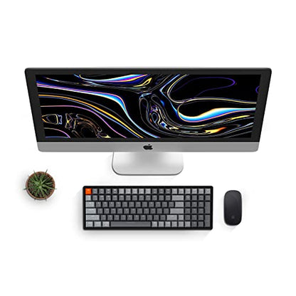 Keychron K4 RGB Hot Swappable Mechanical Keyboard, 96% Layout Bluetooth Wireless/USB Wired Computer Keyboard with Super Red Switch Aluminum Frame for Mac Windows-Version 2 - color: Keychron Super Red Switch, size: Version 2
