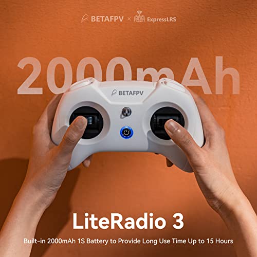 BETAFPV LiteRadio 3 Radio Transmitter for FPV Drone - Mode 2 Frsky D8 | with Nano Bay for External TX Module, Support FPV Simulator Configurator V2 Firmware Update Joystick Calibration for FPV Quad