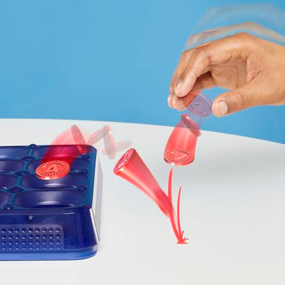 Connect 4 Frenzy Game | Bounce Discs 4 The Win | Family Party Games for Kids, Teens, and Adults | Ages 8+ | 2 to 6 Players | 10 Mins. | Portable Games