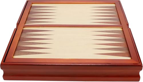 WE Games 7-in-1 Wooden Combo Game Set - Chess, Checkers, Backgammon, Dominoes, Cribbage, Dice & Cards, Walnut Wood 12 inch Combination Board Game Set for Adults
