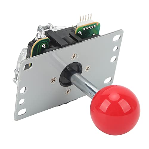Joystick, High Sensitivity Light Resilience Game Fighting Stick Small Shaking Distance for Game Console(Red) [video game] [video game]