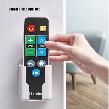 2pack Remote Control Holder,Self-Adhesive Wall Mount Phone Holder,Air Conditioner TV Remote Control Bracket,Wall-Mounted Mini Storage Box (1.96inch) - size: 1.96inch