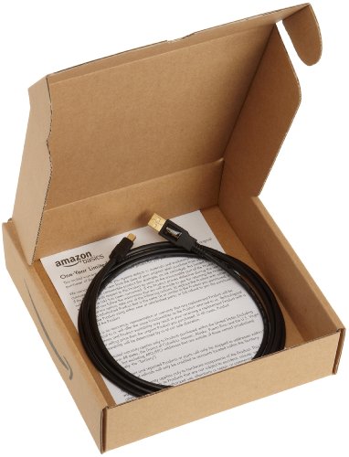 Amazon Basics USB-A to Mini USB 2.0 Cable, 480Mbps Transfer Speed with Gold-Plated Plugs, 3 Foot, Black - size: 3 Feet