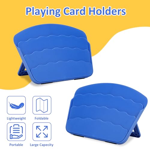 4 Pack Playing Cards Holder - color: 4 Pack Dark Blue