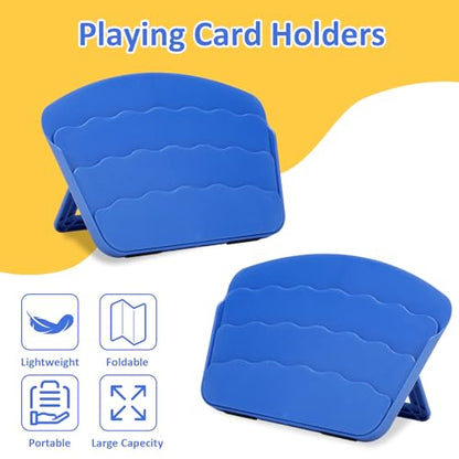 4 Pack Playing Cards Holder - color: 4 Pack Dark Blue