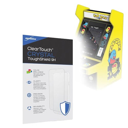 BoxWave Screen Protector Compatible with My Arcade Pac-Man Micro Player Pro - ClearTouch Crystal ToughShield 9H (2-Pack), Clear 9H Tough Flexible Film Screen Protector