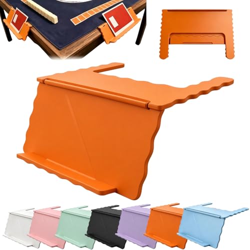 Mahjong Card Holder for Table, Under Mat Slide in Stand Angled Viewing Rack Foldable 3D Printed Space Saving Accessory for American Mahjong Mat (C - 05) - color: C - 05