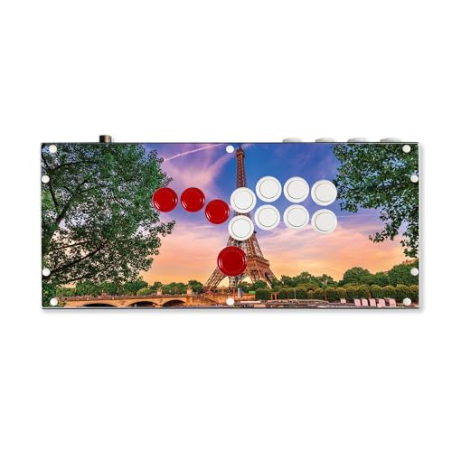 Gaming Skin Compatible with Hit Box (PS4/PC) - Eiffel Tower - Premium 3M Vinyl Protective Wrap Decal Cover - Easy to Apply | Crafted in The USA by MightySkins - color: Eiffel Tower