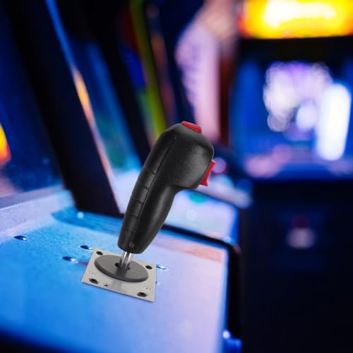 FESTFENDS Flight Stick Handle Arcade Joystick Lever Replacement Part for Airplane Shooting Games, Plug-in Microswitch Board, Rugged PC Simulator Controls