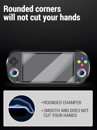 for M22pro Retro Handheld Game Console HD screen protector, 9H tempered glass, drop-proof, scratch-proof, bubble-free, for M22pro（5-inch）2 Pack.