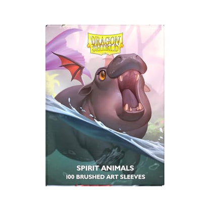 Dragon Shield | Brushed Art Sleeves | The Snortle | 100 CT - Smooth & Tough Premium TCG Sleeves | Compatible with Pokemon, Flesh & Blood, One Piece & Magic the Gathering - color: Spirit Animals: the Snortle