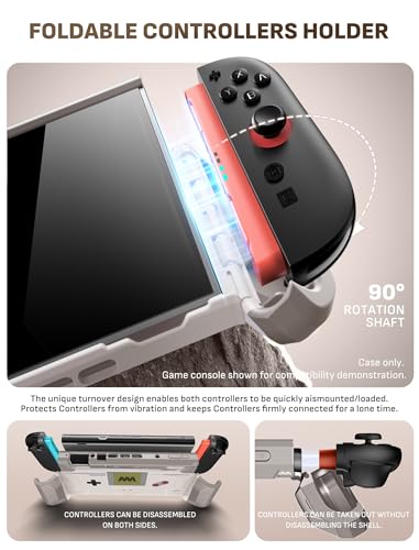 Mumba Blade Series Case for Nintendo Switch 2 [Dock Friendly] [Military-Grade Protection] Switch 2 Grip Protective Cover Shell, Quick-Release Joy-Con, Accessories for Switch 2 Controllers (Gamer) - color: Gamer