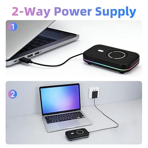 Mouse Mover, Quiet Ultra Slim Mouse Jiggler, Black | USB-C Plug & Play, No Detection Risk,Mover to Prevent Screen Lock,Customizable Timer & RGB Lights,for Office,Home,Remote Work - color: Black 01