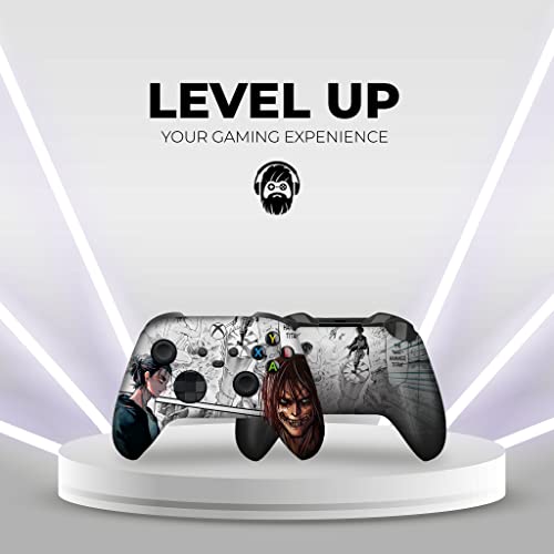 DreamController Attackk On Tittan Custom X-box Controller Wireless compatible with X-box One/Series X/S Proudly Customized in USA with Permanent HYDRO-DIP Printing(NOT JUST A SKIN) (MODDED) - color: Attack On Titan, size: Modded - Front & Back Print
