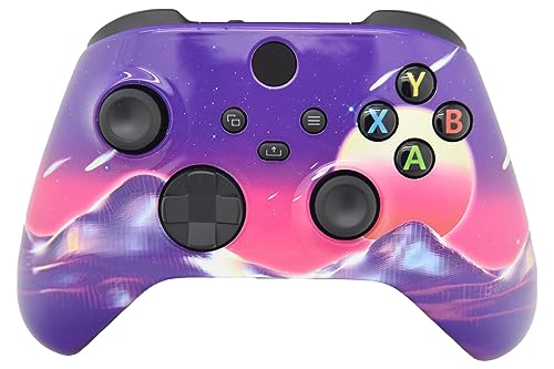ProControllers LLC Hand Airbrushed Fade Custom Controller Compatible with Xbox Series X/S & Xbox One (Series X/S Cyber Sky) - color: Series X/S Cyber Sky