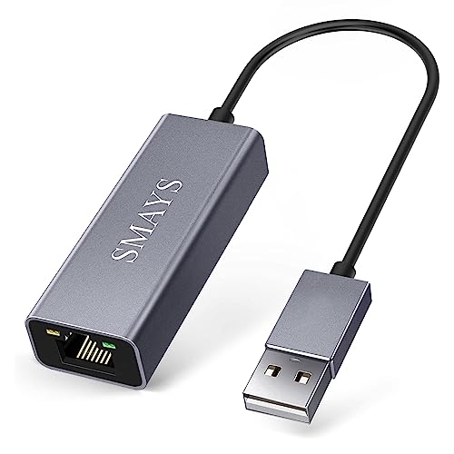 USB 2.0 to Ethernet Adapter for Nintendo Switch and Laptop – Wired LAN Network Adapter