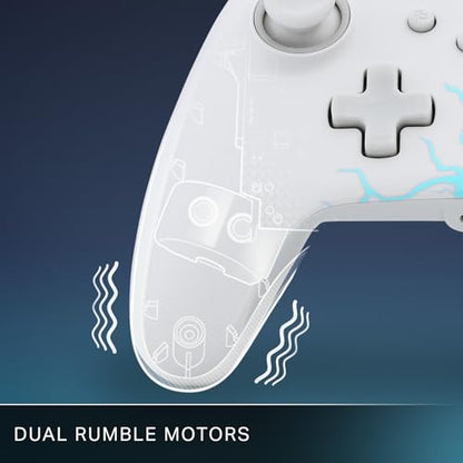 PowerA Advantage Wired Controller for Xbox Series X|S - Arctic Ice, gamepad, hall effect thumbsticks, gaming controller, USB-C, Works with Xbox One, Officially Licensed - style: Arctic Ice