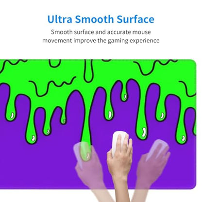 Gaming Mouse Pad Abstract Dripping Design Desk Mat Desk Pad Large Gaming Mouse Pad E-Sports Office Keyboard Pad Computer Mouse Non-Slip Computer Mat Gift for Teen Boyfriend Girlfriend - color: Dripping