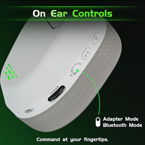 Gvyugke Wireless Gaming Headset for Xbox Series X/S, Xbox One, PS5, PC, Bluetooth 6.0 Gaming Headphones with Flip-to-Mute Noise-Canceling Mic, 70-Hour Playtime, Foldable, 3D Surround Sound - Lime - color: Lime