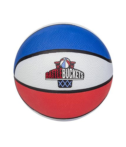 Battle Buckets – Giant Yard Pong and Basketball Game with 12 Buckets, 2 Balls, Carrying Bag, and Air Pump – Outdoor Game for Lawn, Backyard, Beach, and Parties