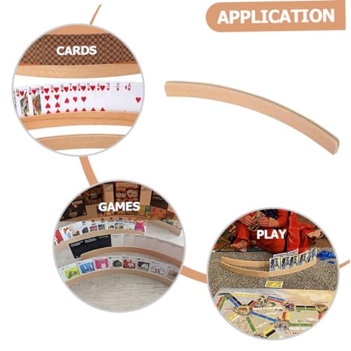 Wooden Trading Card Holder Card Display Stand for Semi Rigid Gaming Rack