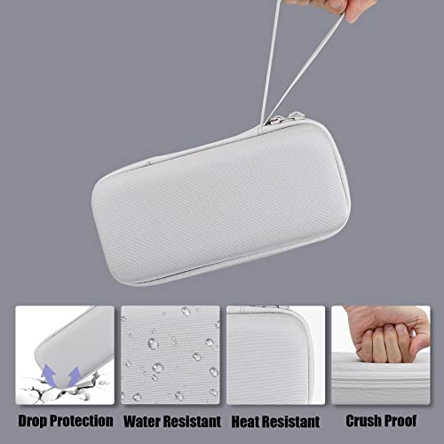 Aenllosi Storage Case for Blaze Evercade EXP/Blaze Evercade EXP-R, White | Hard shell construction, Water-resistant design, Impact-resistant design, Protective case only - style: For Exp/Exp-r Handheld