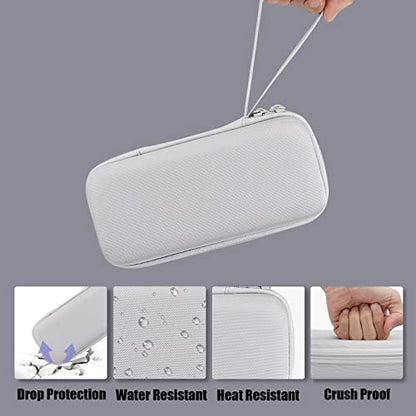 Aenllosi Storage Case for Blaze Evercade EXP/Blaze Evercade EXP-R, White | Hard shell construction, Water-resistant design, Impact-resistant design, Protective case only - style: For Exp/Exp-r Handheld