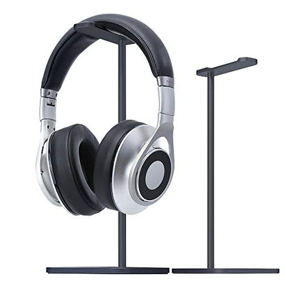 Headphone Stand for Desk, Aluminum Headset Stand (Black) | Headphone Stand for Desk with Heavy Base & Anti-Slip Pad Compatible All Headphones - color: Black