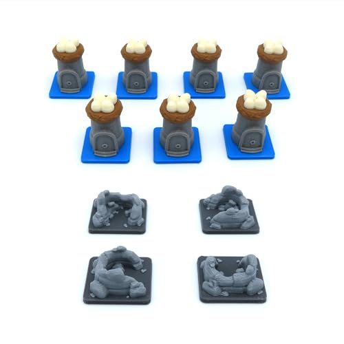 All in Upgrade Kit for Root - 138 Pieces | Board Game Accessory Compatible with The Base Game and Riverfolk, Underworld and The Marauder Expansions.
