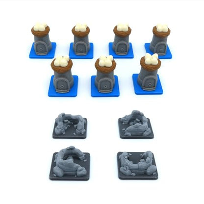 All in Upgrade Kit for Root - 138 Pieces | Board Game Accessory Compatible with The Base Game and Riverfolk, Underworld and The Marauder Expansions.