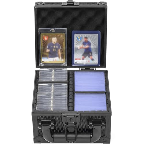 Toploader Storage Box for 3" x 4" 35pt Rigid Card, Magnetic Card Case | Portable Top Loader Card Case with 3 Removable Dividers, Holds 150+ Toploaders, Magnetic Holders for Sports Trading Cards - size: For 150+ Toploaders