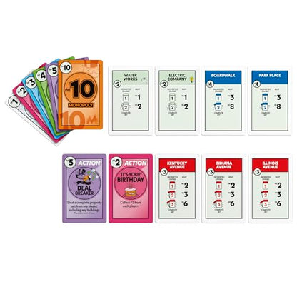 Monopoly Deal Card Game in Collectible Storage Tin | Ages 8+ | 2-5 Players | 15 Mins. | Fun Family Games for Kids, Teens, and Adults | Travel Games (Amazon Exclusive)