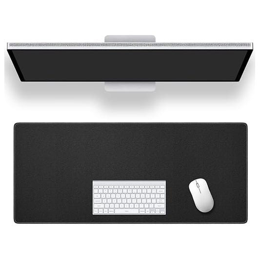 ALOANES Non-Slip Extended Mouse Pad Office&Home Desk Mat Stitched Edge | Black Large Cloth Fabric Mousepad for Keyboard, Computer Gaming XL 31.5"x 11.7"x 0.15" - color: Classic Black, size: 31.5" x 12"