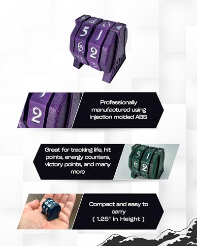 NERD GEAR LifeTrax - MTG Life Counter - Essential MTG Accessories for Magic The Gathering Commander Players - Durable, Sleek, and Professionally Made for TCG, DND, RPGs, and MTG (Midnight Forest)