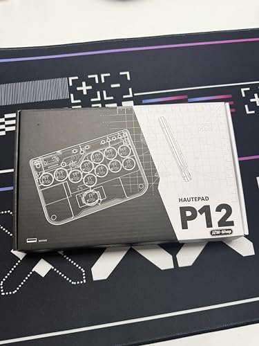 JZW-Shop Haute42 Leverless Arcade Stick P12, All-Button Arcade Controller | Compatible with PC, PS4, PS3, Steam Deck, Switch, Turbo & Custom RGB, Supports Hot-Swap & SOCD