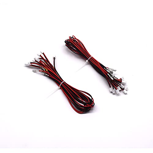 Arcity 20 Pc Arcade Button Wires Harness Cable - 11.81in, USB Encoder PCB, 2.8mm Terminals, Compatible with LED & Sanwa Style Buttons - color: 0.110 inch(2.8mm)-L:11.81in