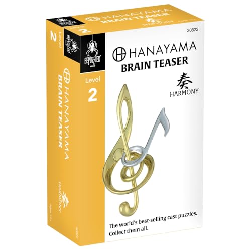 BePuzzled |Harmony Hanayama Metal Brainteaser Puzzle Mensa Rated Level 2, for Ages 12 and Up