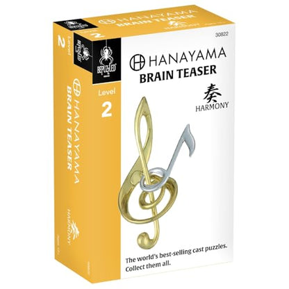 BePuzzled |Harmony Hanayama Metal Brainteaser Puzzle Mensa Rated Level 2, for Ages 12 and Up