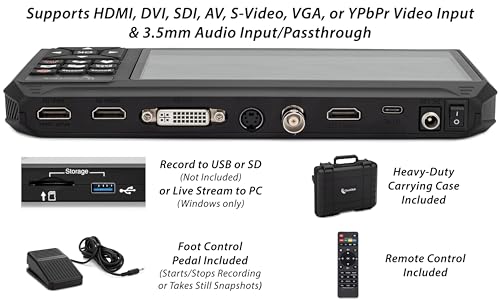 ClearClick HD Video Capture Box Ultimate 3.0 (Third Generation) - Capture or Stream Video from HDMI, DVI, SDI, S-Video, RCA, AV, VHS, VCR, DVD, Camcorders, Hi8