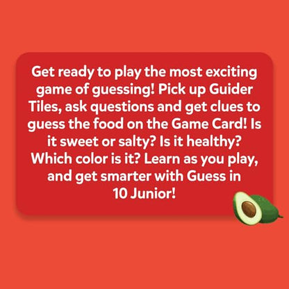 Skillmatics Guess in 10 Junior Food We Eat for Kids, Boys, Girls, and Families Who Love Card Games, Board Games and Educational Toys, Travel Friendly, Gifts for Ages 3, 4, 5, 6 - style: Junior Food We Eat!