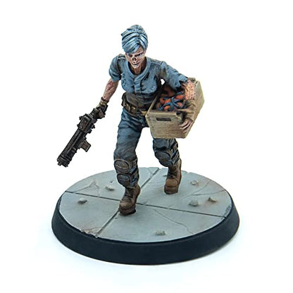 Modiphius Entertainment Fallout Wasteland Warfare: Survivors - Ghoul Settlers (The Slog) - 6 Unpainted Resin Miniatures, Includes Scenic Bases, 32MM Scale Figures, Roleplaying Game Minifigures - style: Ghoul Settlers