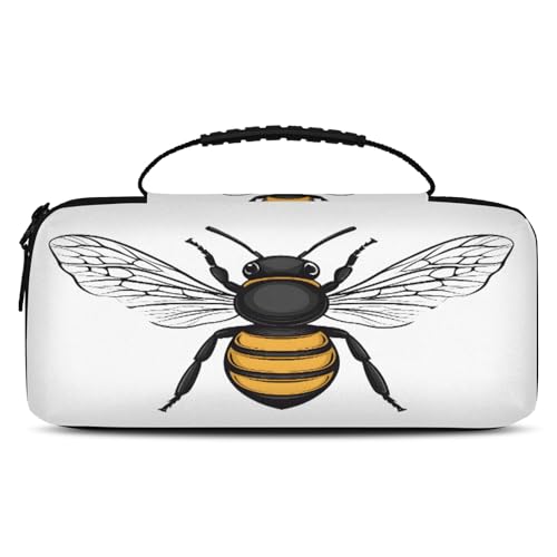 Adornori Bee Carrying Case Compatible with Nintendo Switch 2, with 20 Games Cartridges, Portable Travel Carry Case Pouch for Accessories & Game Cards, Yellow Bee - color: Multicolor 16