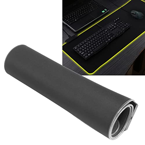 RGB Mouse Pad with 12 Lighting Effects, Large Gaming Mousepad, Foldable Mouse Mat for Computer, Micro Textured for Precise Tracking, Includes USB Cable