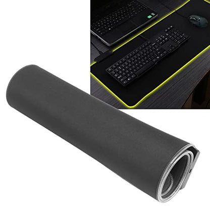 RGB Mouse Pad with 12 Lighting Effects, Large Gaming Mousepad, Foldable Mouse Mat for Computer, Micro Textured for Precise Tracking, Includes USB Cable