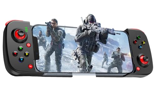 Megadream Mobile Game Controller Gamepad for iPhone iOS Android PC: Works with iPhone 17/16/15/14/13/12/11, iPad, Samsung Galaxy, TCL, Tablet, Call of Duty, Diablo Immortal - Directly Play (Black) - color: Black