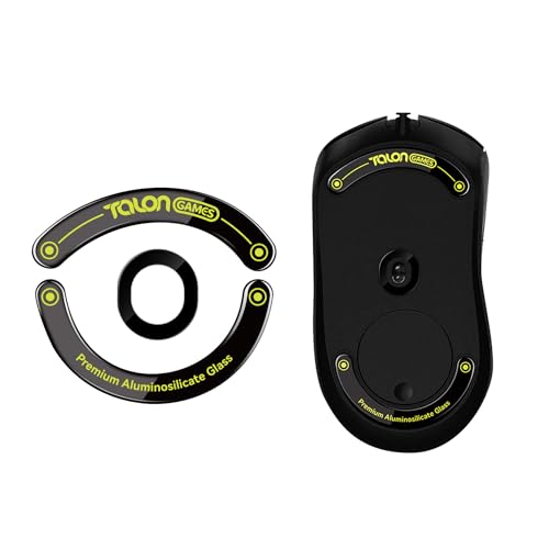 TALONGAMES Curved Edges Ultra Strong Glass Mouse Skates Feet Compatible with Logitech G403 / G603 / G703 Gaming Mouse Feet Replacement,Super Smooth Glide Fast and Durable Sole - color: For G403 / G603 / G703