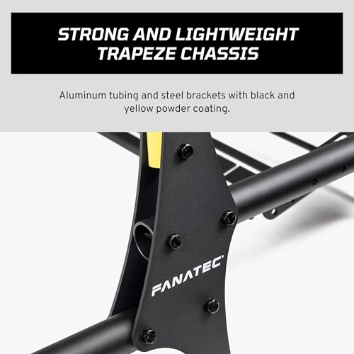 Fanatec Sim Racing CSL Cockpit V1.5 – Strong and Lightweight, Steel-Reinforced Aluminum Frame, Universal Wheelbase Mounting Bracket, GT Driving Position, Easy Assembly – Black