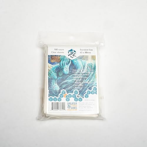 Greater Than Games | Standard Size Card Sleeves | 68x88 mm | Acid Free & PVC Free | Card Game Protective Accessory | Includes 100 Sleeves - style: Standard (63x88)