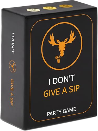 I DON'T GIVE A SIP... Fun Drinking Game for Adults | Hilarious Drinking Cards that Will Get You Drunk or Make You Do Funny Things | Adult Party Games for Game Nights and Epic Bachelor Parties
